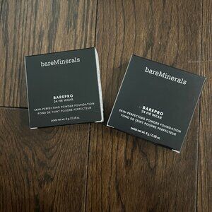 (2) bareMinerals Barepro 24HR Skin Perfecting Powder Foundation - FREE SHIPPING